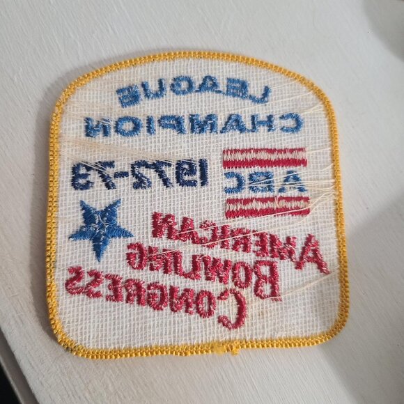 ABC American Bowling Congress Vintage 1972 Jacket Patch  - League Champion - Picture 3 of 4